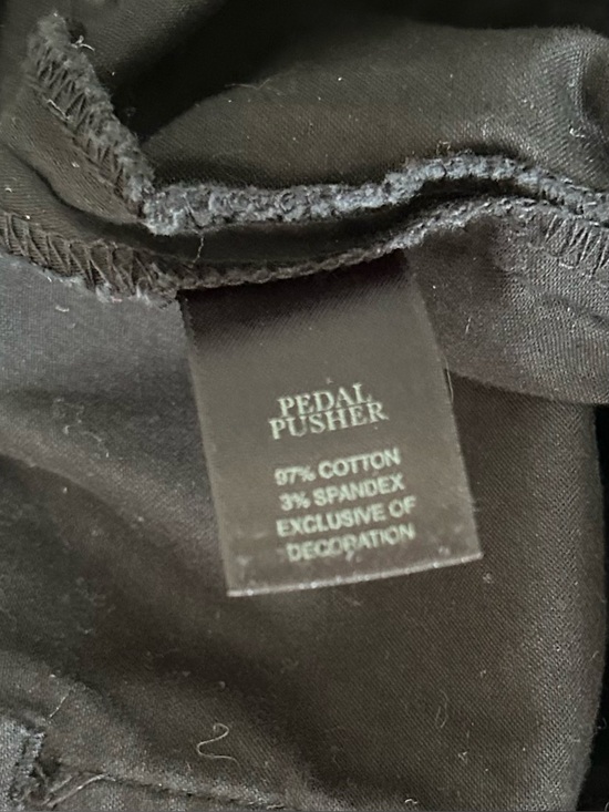 White House Black Market Capri Pants Bermuda Shorts Lace Up Side Ties Black Sz 6 - Picture 9 of 11